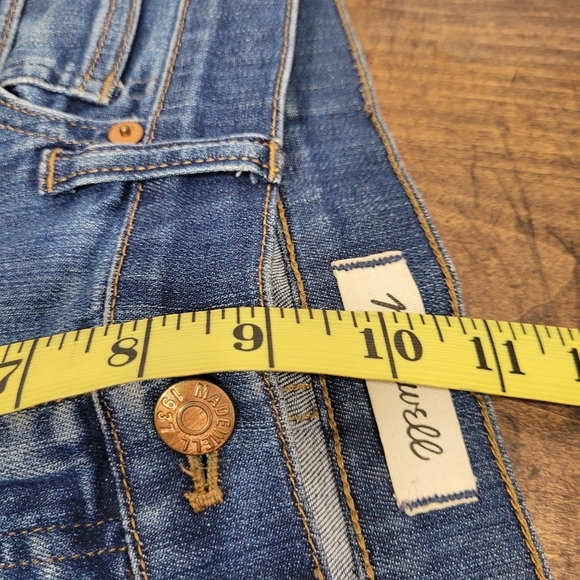 EUC Madewell Jeans Women's sz 27 9" High Riser Skinny Skinny Raw Hem Ankle Jean - Picture 10 of 11